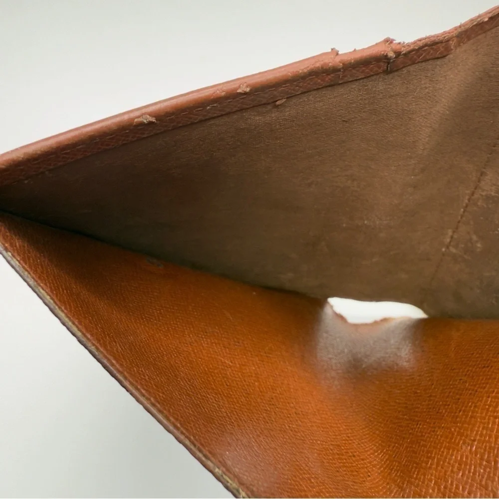 Louis Vuitton Brown Monogram French Purse Wallet Silver | Women’s | Used |